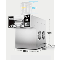 60KG 120KG 110V 220V Bingsu Rasé Machine Électrique Cône De Neige Machine À Glace Rasoir Rasé Flocon De Neige Machine