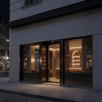 Enseigne lumineuse 3D à lettres rétroéclairées personnalisées en acier inoxydable, lettres en relief LED, logo mural pour hall d'hôtel, enseigne commerciale rétroéclairée