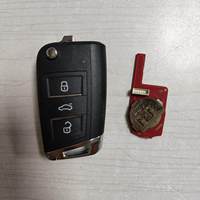 Remote Key Xhorse XKDM05EN VVDI Berkabel untuk VW, Tipe MQB 3 Tombol Generasi ke-2 untuk XKMQB1EN untuk VVDI KEY TOOL