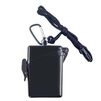 Porte-badge vertical étanche transparent pour cartes d'identité multiples, en polyester et plastique écologiques, avec logo personnalisé, et cordon porte-clés