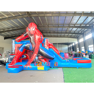 Vui Inflatable lâu đài nhảy thương mại không khí Inflatable Combo trả lại nhà Spider-Man lâu đài bouncy với Slide - Product Image 1
