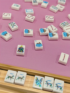 Pre-Order Custom Dog Rescue Pattern White Solid Acrylic American Mahjong Tiles Complete Set, Family <b>Entertainment</b> Gift Mahjong K - Product Image 5