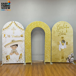 Arche de toile imprimée sur mesure en 3 panneaux pour révélation du sexe – Décoration de fête - Product Image 2