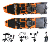 Kayak de pêche électrique à pédales Viking 4m de haute qualité, écologique, léger, monoplace, avec siège pivotant en HDPE