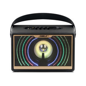 SD-1 50W stéréo danse <span class=keywords><strong>Micro</strong></span> 6.5 pouces USB numérique sans fil bois Portable Smart cercle LED lumière colorée haut-parleur Audio - Product Image 6