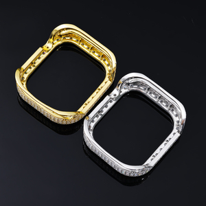 ขอบนาฬิกาเพชรโมอิสซาไนต์ขนาด 42 มม. รุ่น Pass Diamond Tetser ประดับเพชรเต็มวง ชุบทอง 18K อะไหล่นาฬิกาหรูหรา สำหรับซีรีส์ 11 - Product Image 4