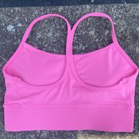 GC Couleur unie Yoga Wear Fitness Brassière pour femmes Sous-vêtements de sport Doux Elastique Serré Bretelles Fines Beau Gilet Bretelles Cœur