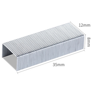 Deli Heavy Duty Staples 35mm Length 12mm Width 8mm Height Metal Wire Office Use - Product Image 1
