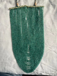 สร้อยคอพลอยสีเขียวทรงรีแบบมรกต ความยาว 20 นิ้ว ราคาขายส่งจาก Sunita Gems - Product Image 5