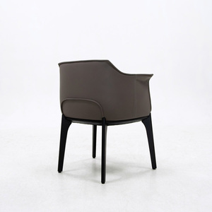 Fauteuil de salon en cuir minimaliste moderne, fauteuil de détente individuel pour restaurants, salon, chambre, hôtel, balcon, prix d'usine - Product Image 5