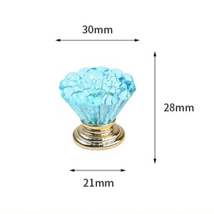 Colorful Glass Acrylic <strong>Knobs</strong> for Kitchen Gym Wardrobe Dresser Bathroom Hotel Apartment Dining-for Living Room &amp; Bedroom - Product Image 4