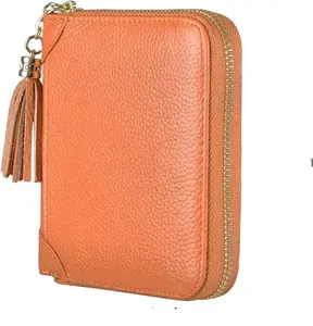 Werksneueste Schlussverkauf Top individualisierte Marke echtes Leder 40 Karten RFID-Kartenhalter Brieftasche