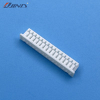 Connecteur femelle JINDA 1.25T-1-15Y 1.25mm 15 broches en nylon blanc pour câble-câble, boîtier d'alimentation PCB DC 125V 1A 32~28AWG, sertissage rectangulaire