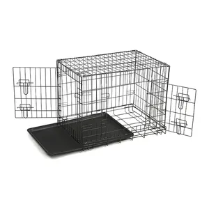 Cages à trois tailles de haute qualité pour chien, modulable, de grande taille, en métal, xxl, pour animaux de compagnie, pliables, vente en gros
