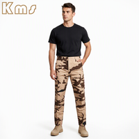 KMS Uniforme Tactique Ripstop Chad Desert, Tenue de Combat BDU, Vêtements de Camouflage Tactique pour l'Extérieur