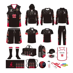 Maillot de basket-ball personnalisé, ensemble uniforme de basket-ball réversible uni pour hommes