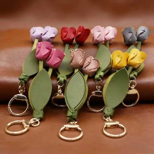 Accesorios de Moda Coreanos con Diseño de Tulipán y Mariposa, Adornos de Cuero de Lujo para Ropa, Cabello y Bolsos - Product Image 2