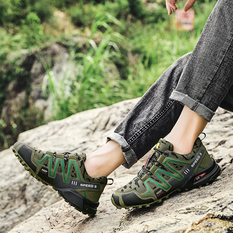 Hot Sale Hottest Trekking Shoes Casual Outdoor Waterproof Trekking Climbing Sneakers For Men Anti Slip Hiking Shoes