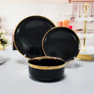 Luxury Ceramic Color Glazed Dinnerware Sets Ceramic Plate Set Custom Plates Ceramic Dishes Dinner Set