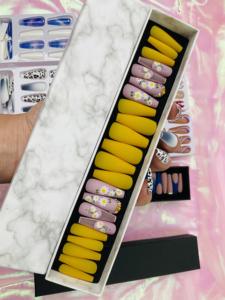 Luxus Bling bunte hochwertige 3D-Acryl-Design Großhandel benutzer definierte falsche Nägel mit Strass - Product Image 4