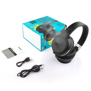 Auriculares Inalámbricos y con Cable B4, Compatibles con Reproducción <span class=keywords><strong>de</strong></span> Tarjetas TF, <span class=keywords><strong>Radio</strong></span> FM Integrada, Auriculares Bluetooth Plegables con Certificación CE, RoHS y FCC - Product Image 6