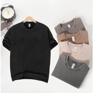 <span class=keywords><strong>T</strong></span>-<span class=keywords><strong>Shirt</strong></span> Vintage Comoda con Lavaggio Acido OEM, 100% Cotone, Logo Personalizzato, Vestibilità Oversize per Uomo e <span class=keywords><strong>Donna</strong></span> - Product Image 2