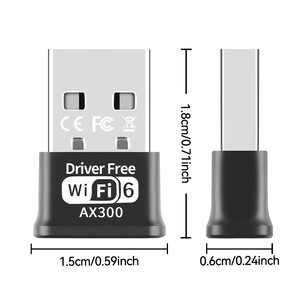 Adaptador USB <span class=keywords><strong>WiFi</strong></span> 6 de 300 Mbps, Mini Nano Dongle, Modo Soft AP <span class=keywords><strong>Hotspot</strong></span>, USB 2.0, <span class=keywords><strong>Windows</strong></span> <span class=keywords><strong>7</strong></span>/10/11, Solo 2.4 GHz - Product Image 3