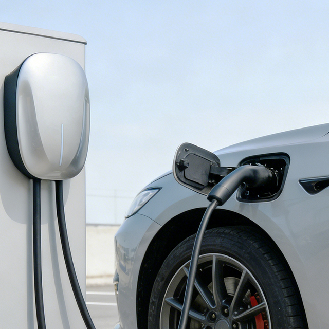 Wallbox Mounted 11KW 16A AC EV Charger TYPE 2 250V EU Plugs Silver Electric Vehicle Charging Station with Cable