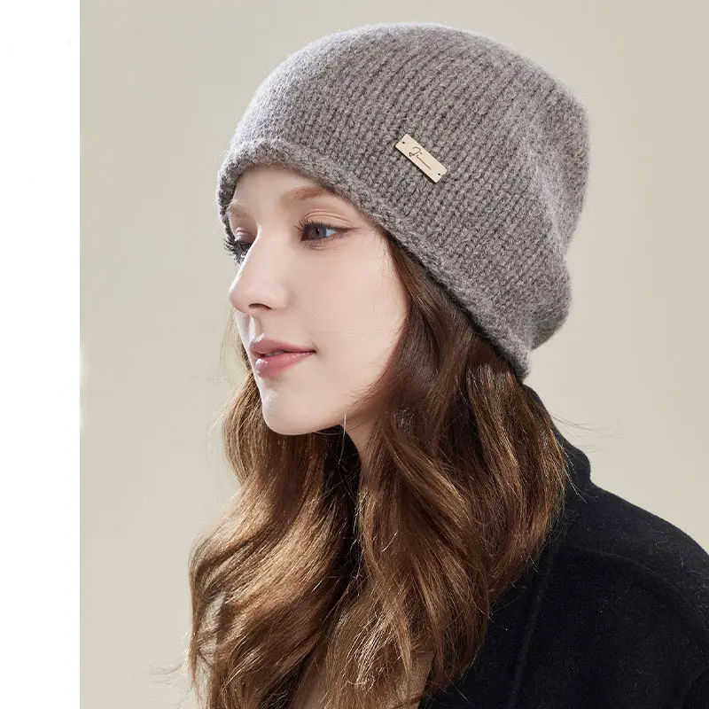 Bestseller Premium Merinowolle Muster Ski Cap Winter Toque Rodel Strick mütze mit benutzer definiertem Logo