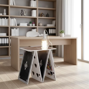 Table Basse Moderne Créative et Artistique en Forme de Carte à Jouer pour Café, <span class=keywords><strong>Magasin</strong></span> de Jouets et Salon Thème 'Script Murder' Viral - Product Image 2