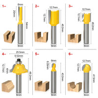 Joseph Factory Direct Sales – Ensemble de 15 fraises pour le travail du bois, outil de coupe pour le bois avec tige de 8 mm de diamètre