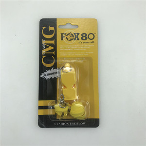 Fox80 Plastic Whistle With Rope Blue Red Yellow Black Durable For Outdoor Training And Referee Use - Product Image 4
