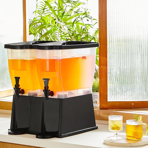 Ticari 2-Tank meyve suyu dağıtıcı partiler ve oteller için temizle dokunun plastik içecek makinesi - Product Image 1