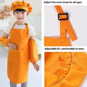 Tablier de peinture en coton personnalisé pour enfants avec impression de logo Musée d'art Bavoir de maternelle pour enfants pour restaurants - Product Image 2