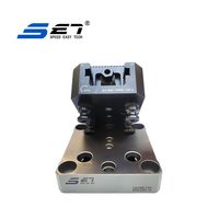Étau de banc manuel modulaire de haute précision, auto-centrant, pour fraisage CNC, avec composants de base à roulement, en acier allié de 6 pouces