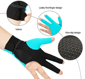 New Design Three Fingers <strong>Gloves</strong> Smooth Durable Elastic Table <strong>Tennis</strong> Billiards <strong>Gloves</strong> - Product Image 6