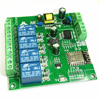 Módulo de relé ESP8266 WIF de 4 canales, placa de desarrollo Wifi, DC 5V, 7-28V, 30A, para Control inalámbrico de hogar inteligente