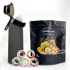 Portable <b>Flip</b> <b>Top</b> Tritan Water <b>Bottle</b> 22oz Gradient Matte Sports <b>Bottles</b> <b>With</b> Scent Ring For Daily Workout Hiking - Product Image 5