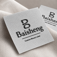Étiquettes tissées uniques en gros, étiquettes privées, logo en silicone 3D, patch textile recyclé, étiquettes tissées pour vêtements