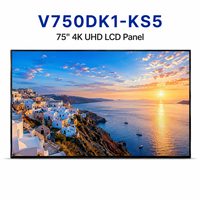 Écran LCD Innolux 75 pouces V750DK1-KS5 4K UHD 3840*2160 380 Nits Super MVA V-by-One Affichage industriel 120Hz pour signalétique
