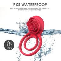 Ferngesteuerter Vibrations-Cockring für Männer, Wiederaufladbarer Körpermassage-Vibrator mit 9 Kraftvollen Vibrationsmodi für Erwachsene