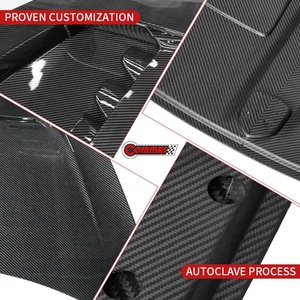 Couvercle de capot moteur en fibre de carbone sèche de haute qualité, style GT3 RS, pour Porsche 911 992 - Product Image 5