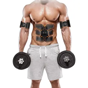 Abs Stimulator Ultimate Muscle Toner with 10 Extra Gel Pads, EMS Abdominal Toning Belt for Men and Women, Arm and Leg Trainer