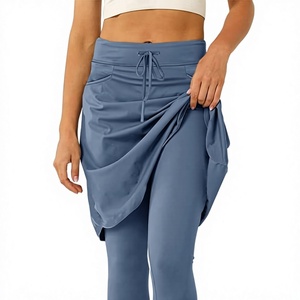 Leggings longs unis taille haute pour femme avec logo personnalisé - Pantalon de sport d'extérieur à séchage rapide et respirant - Product Image 3