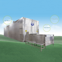 IQF Tunnelvriezer Hoge Efficiëntie Voor Kreeftenstaarten Voedselveilig Individuele Snelvriesmachine Op Maat