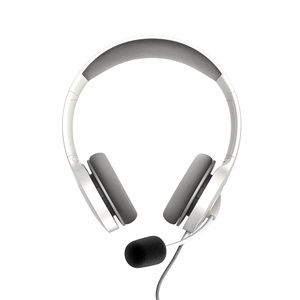 Casque Office 3 blanc (prise USB et 3,5 mm, contrôle du volume et du silence, micro à bras rétractable) - Product Image 4