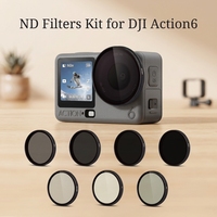 Caméra d'action sportive, filtre UV ND8-64 CPL, ensemble de filtres Black Mist, verre optique étanche, anti-rayures pour Osmo Action6