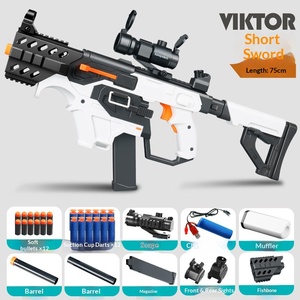 Pistola <span class=keywords><strong>de</strong></span> Juguete Eléctrica Automática <span class=keywords><strong>de</strong></span> Plástico Victor Short Sword con Balas Blandas, Estilo PUBG para Niños, Batallas al Aire Libre - Product Image 3