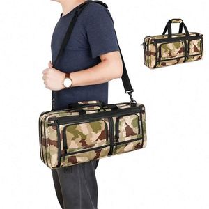 Échantillon gratuit, sac à couteaux de haute qualité, personnalisé, 3 couches, 18 poches, camouflage, polyester, sac à couteaux professionnel - Product Image 6