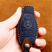 Keyyou — étui de clé de voiture en cuir véritable, pour Mercedes Benz W205, W213, GLC 260, C200, CLA, W176, W177, GLA, W213, GLK, accessoires